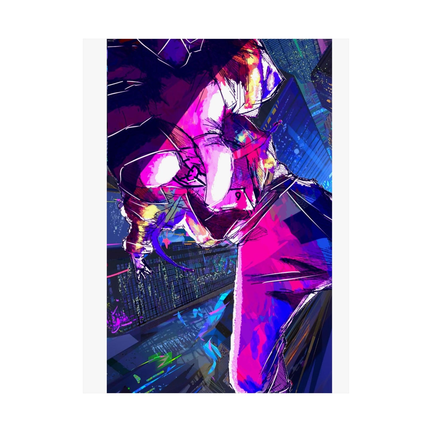 CAMERAVERSE BUILDING BACKJUMP FULL ART Matte Vertical Posters