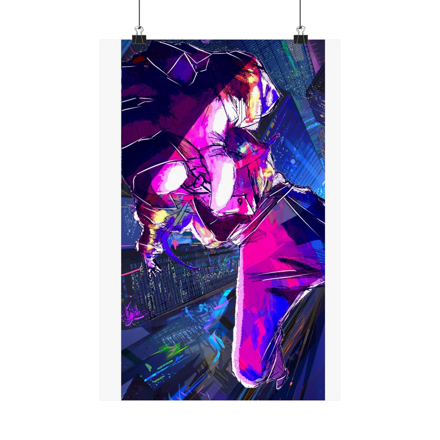 CAMERAVERSE BUILDING BACKJUMP FULL ART Matte Vertical Posters