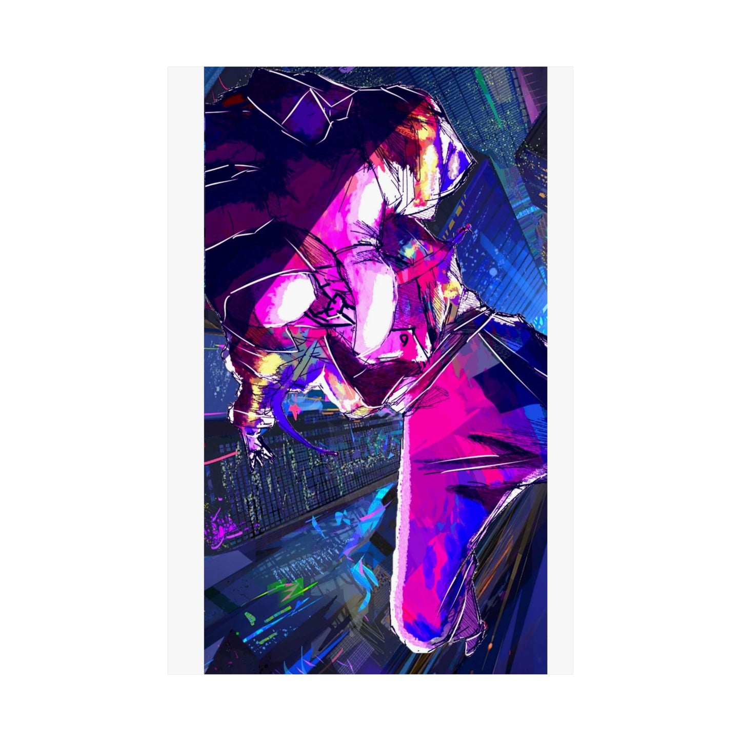 CAMERAVERSE BUILDING BACKJUMP FULL ART Matte Vertical Posters