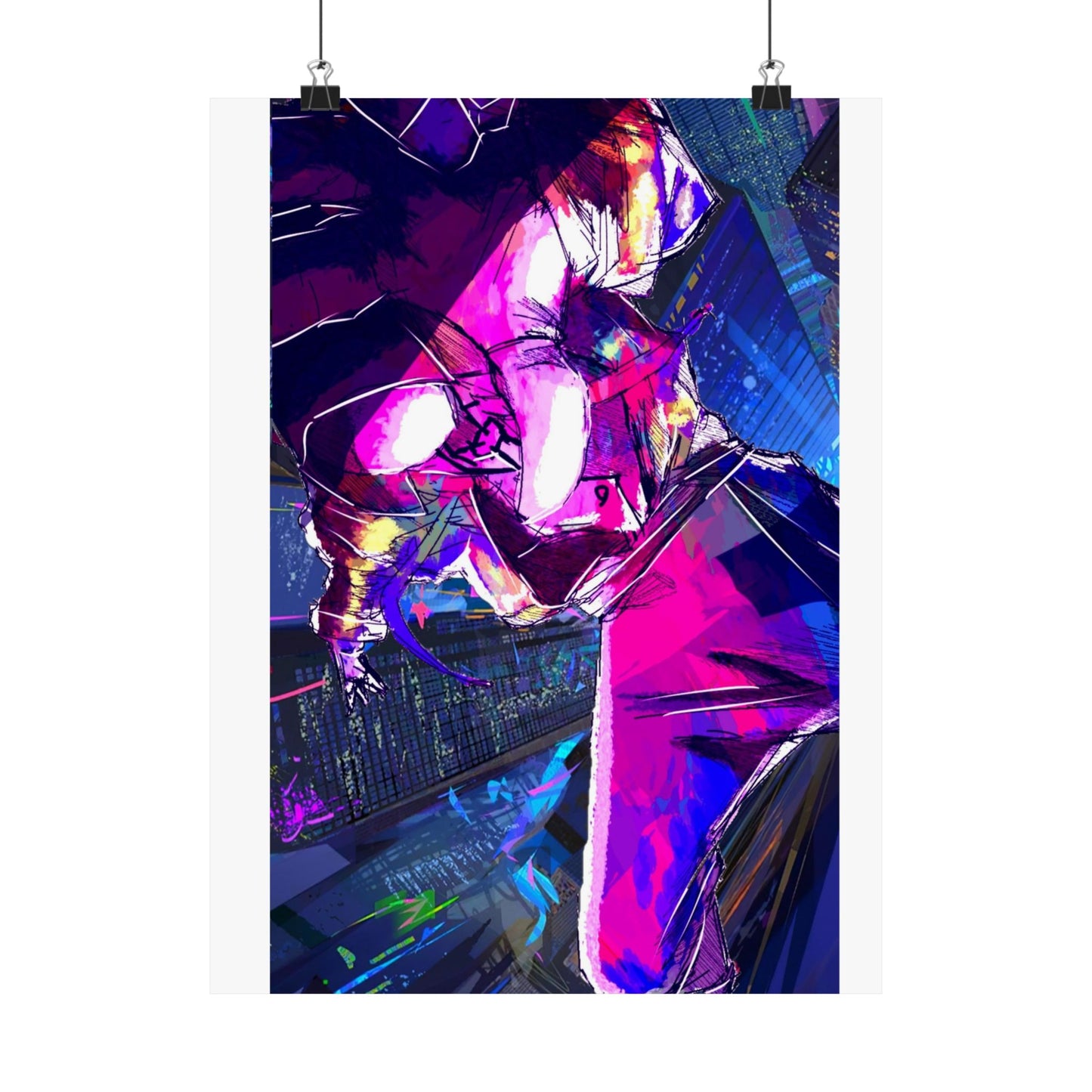 CAMERAVERSE BUILDING BACKJUMP FULL ART Matte Vertical Posters