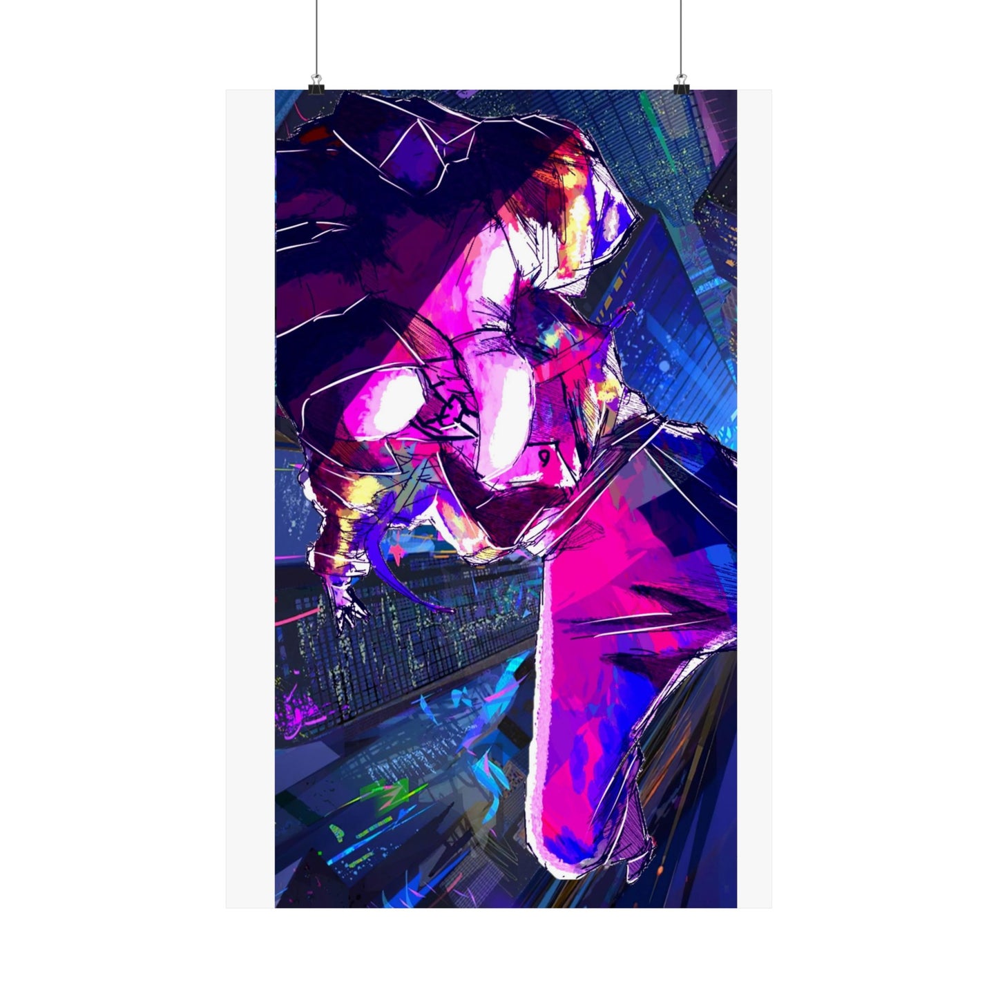 CAMERAVERSE BUILDING BACKJUMP FULL ART Matte Vertical Posters