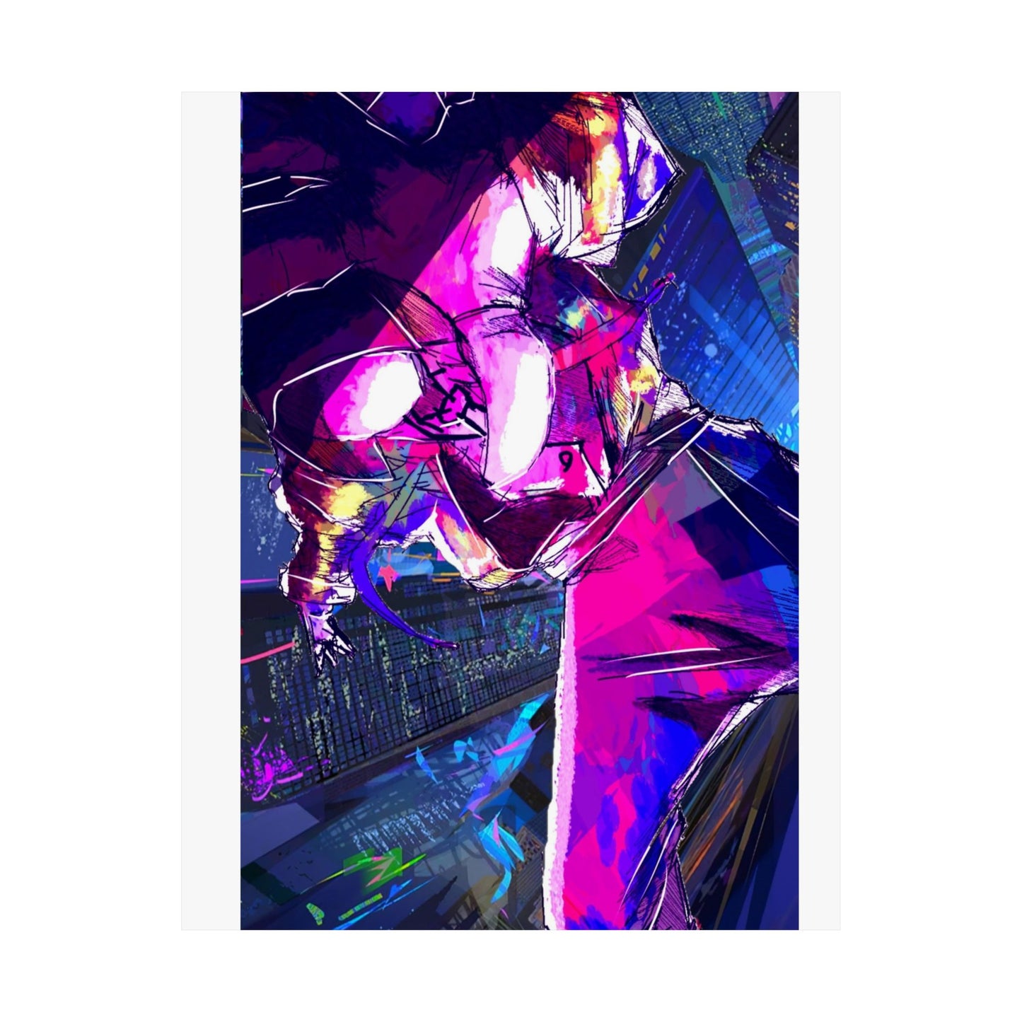 CAMERAVERSE BUILDING BACKJUMP FULL ART Matte Vertical Posters